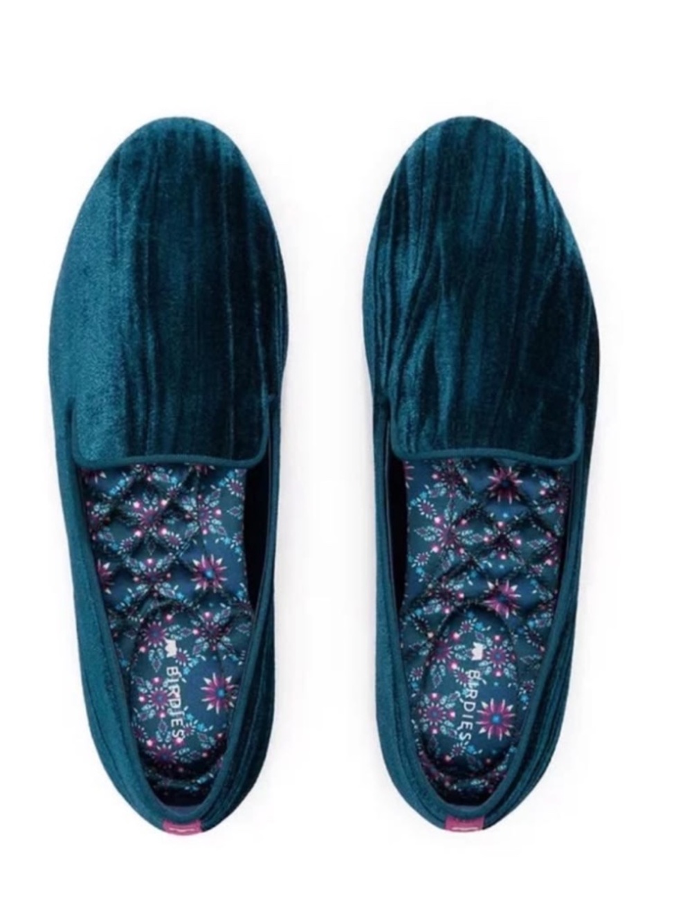 Birdie Starling Navy Flat Slipper Shoe